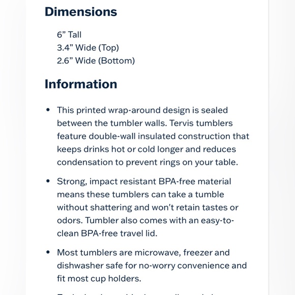 Tervis Tumbler Coffee and Hearts| 16 oz - Picture 4 of 4